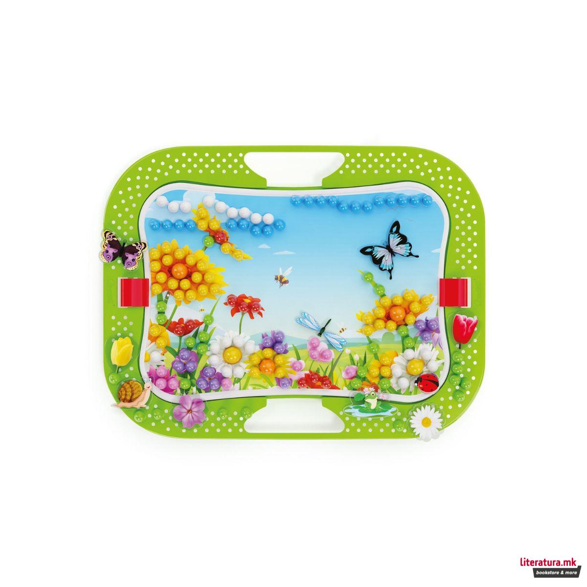 Табла со пинови и фигури, Nature Fun Bugs & Pegs, 316 парчиња 