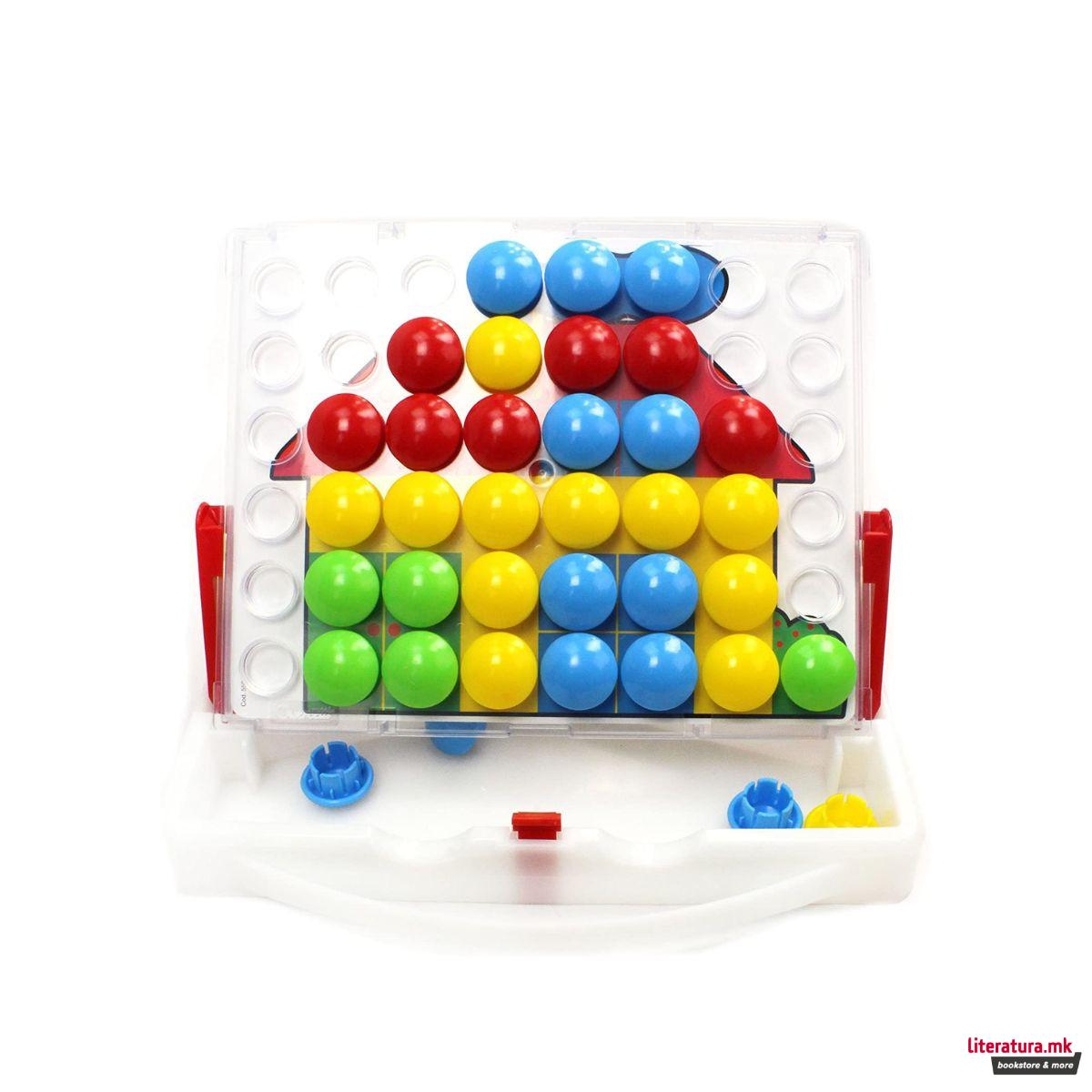 Табла со пинови, Fanta Color Junior 3D Mosaic, 48 парчиња 