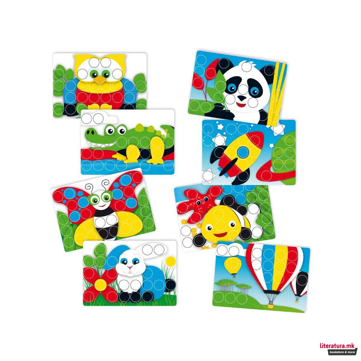 Табла со пинови, Fanta Color Junior, 49 парчиња 