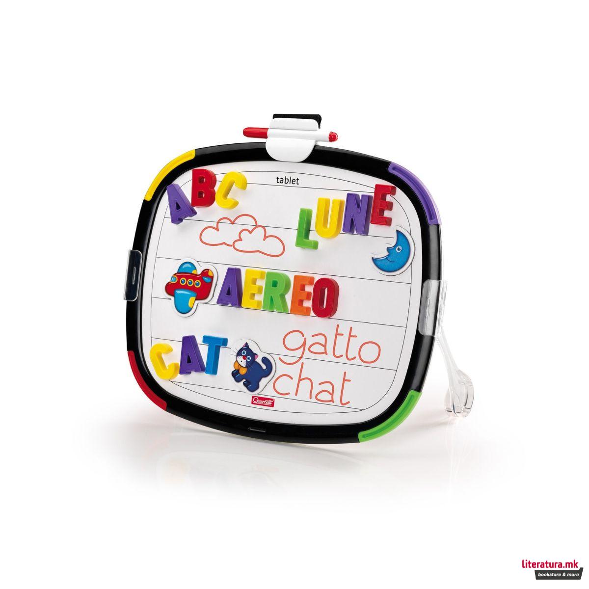 Магнетна табла со букви, Tablet Letters, 65 парчиња 