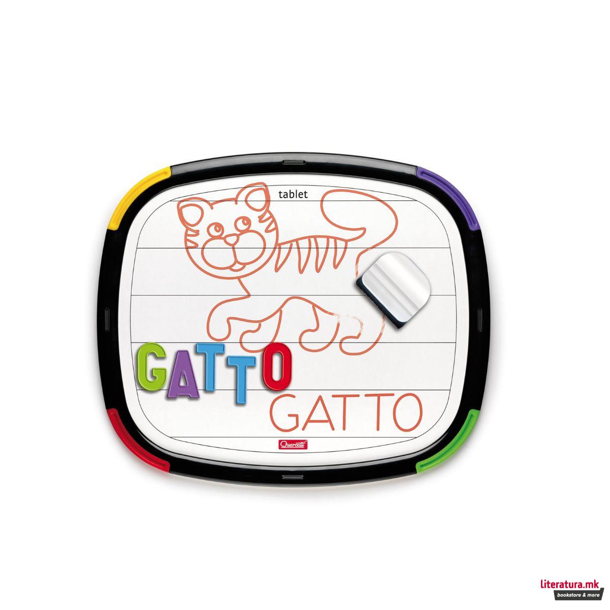 Магнетна табла со букви, Tablet Letters, 65 парчиња 