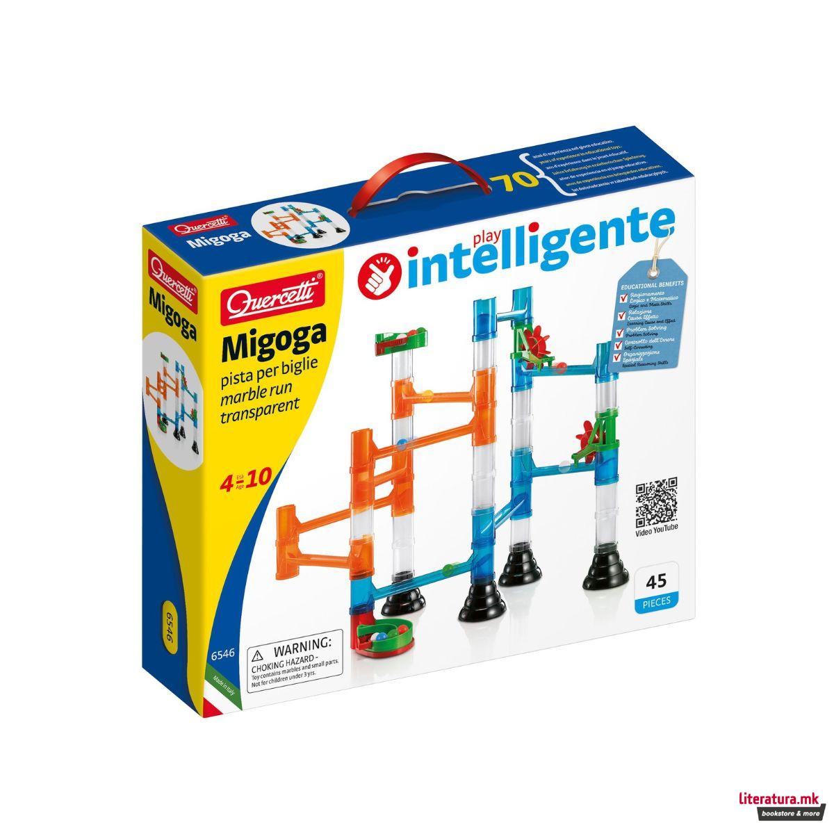 Патека за топчиња, Migoga Transparent, 45 парчиња 