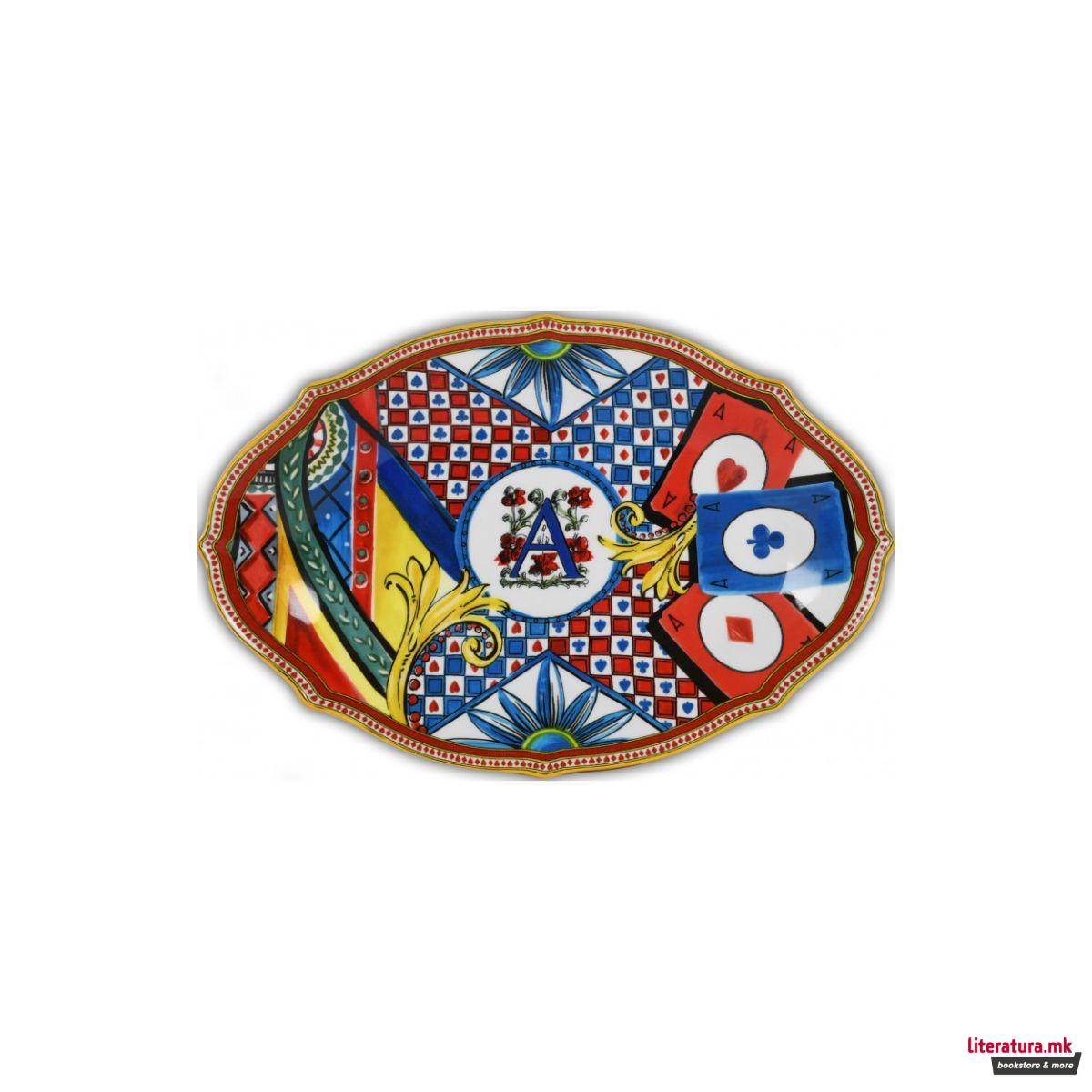 Овална чинија, Regina di Cuori, мала 