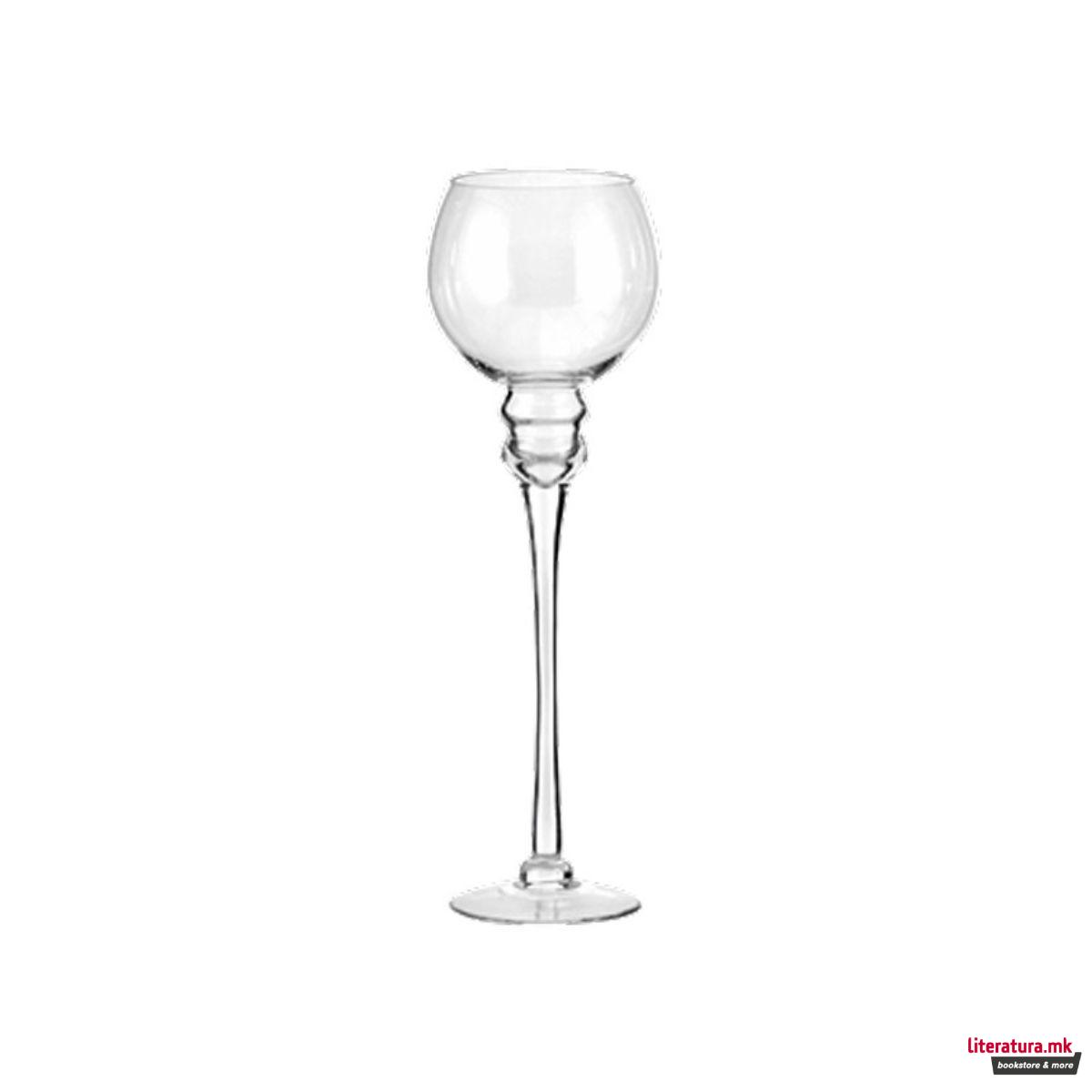 Стаклен свеќник, Coppa Portacandela con stelo 