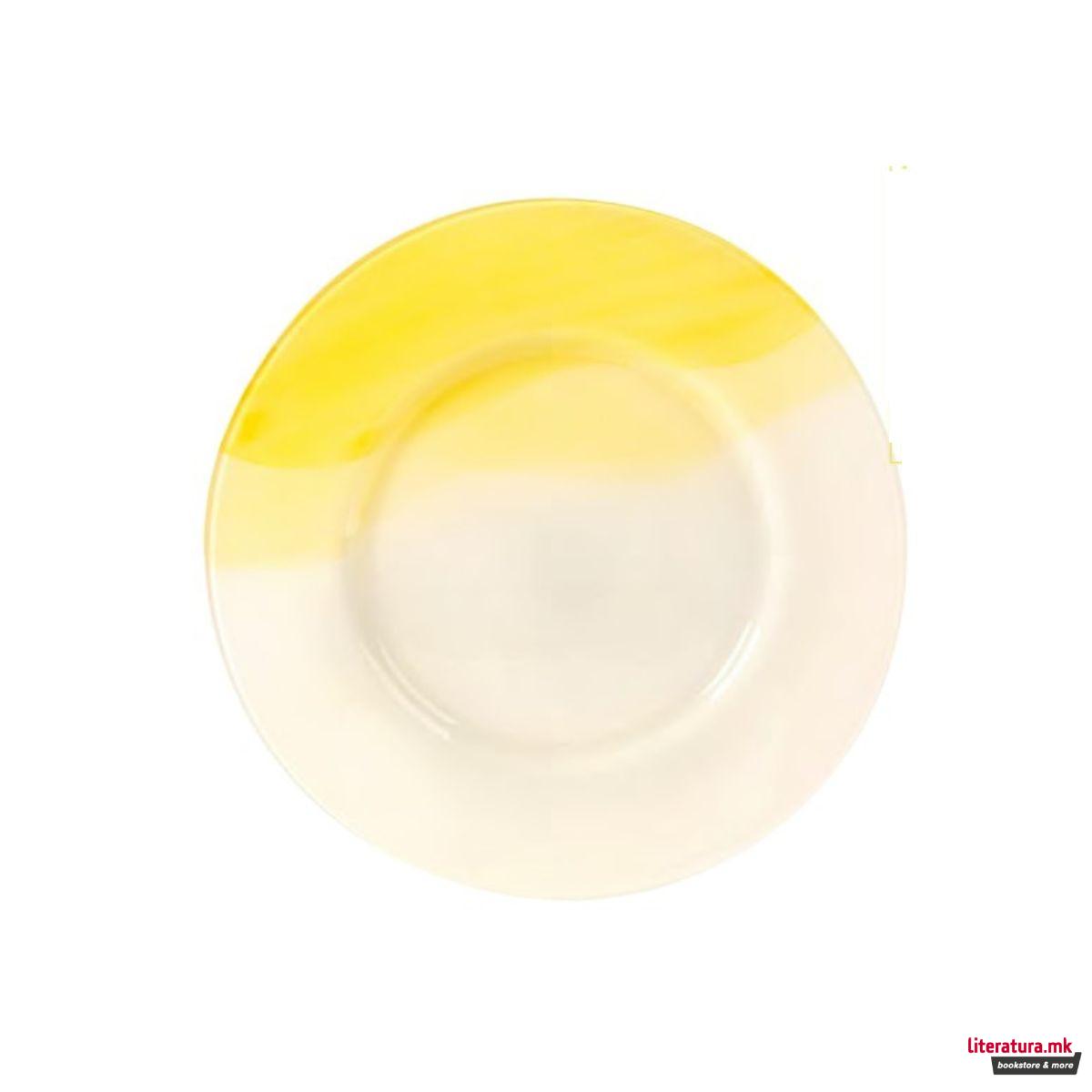 Декоративна стаклена чинија, Barhein, Giallo Limone Prato Marcador 