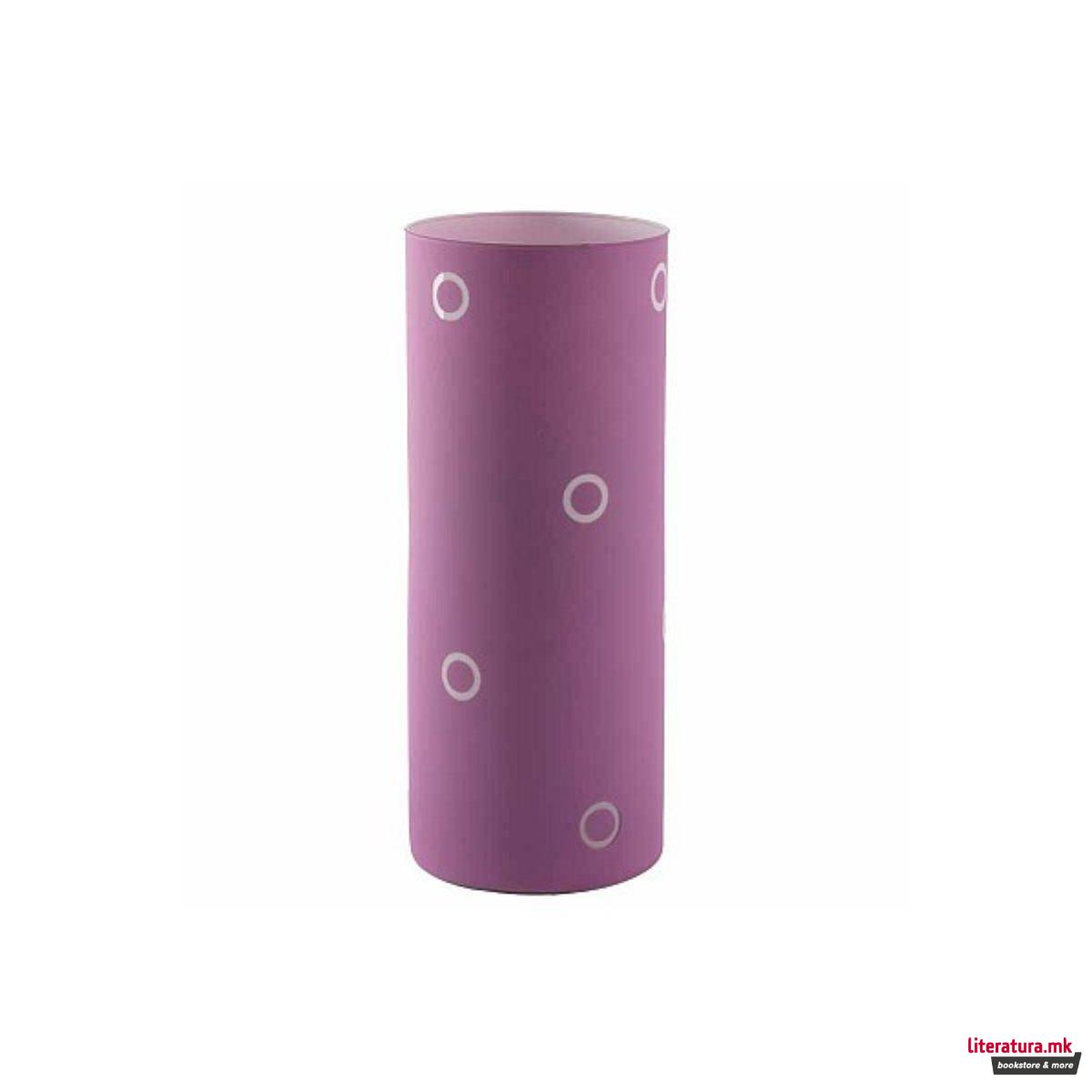 Стаклена вазна, Primula, Ciclamino Cilindro, голема 