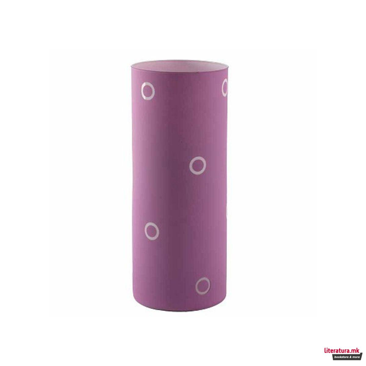 Стаклена вазна, Primula, Ciclamino Cilindro, средна 