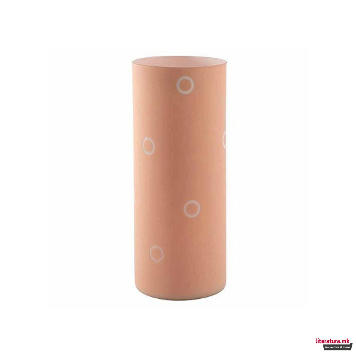 Стаклена вазна, Primula, Albicocca Cilindro, голема 