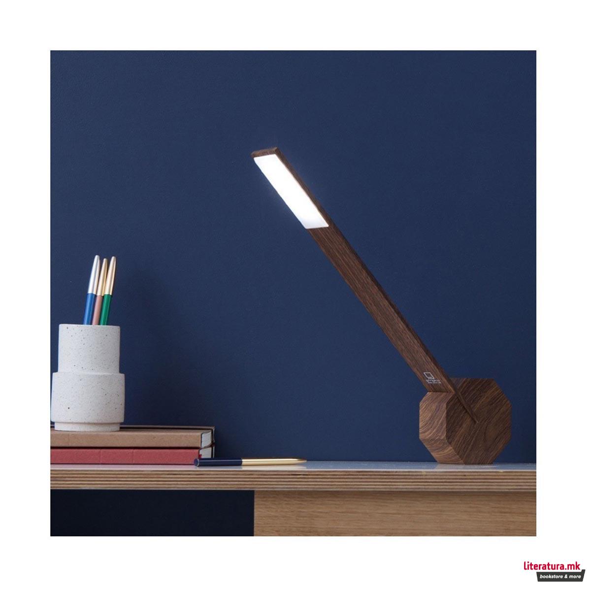 Ламба за биро, Octagon One Portable Light, дрво - орев 