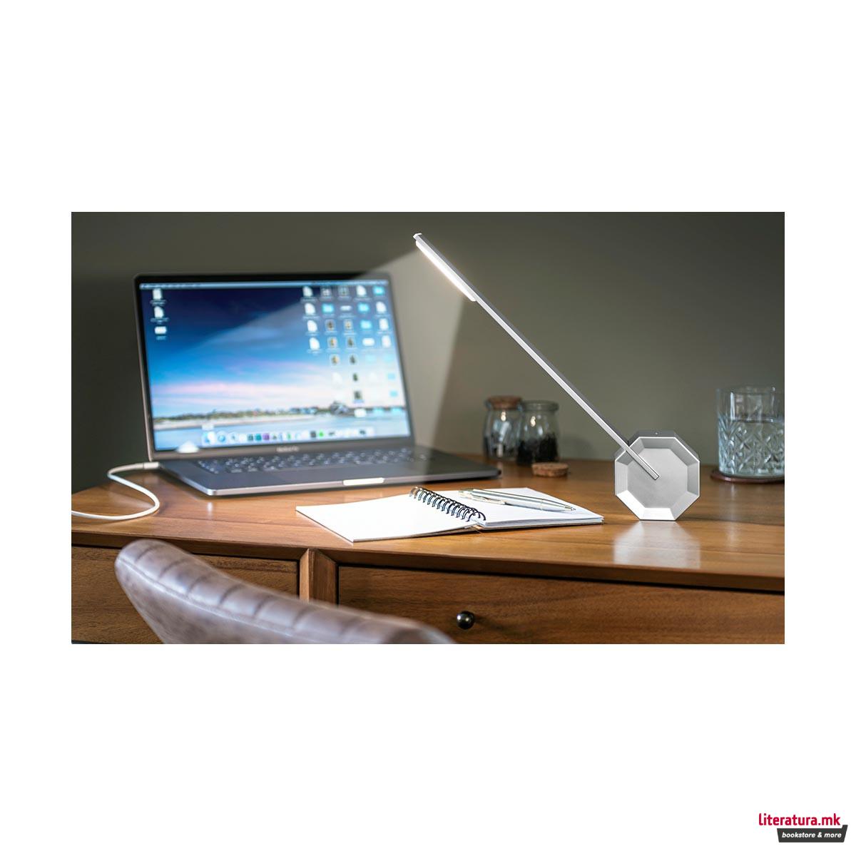Ламба за биро, Octagon One Portable Light, бела 