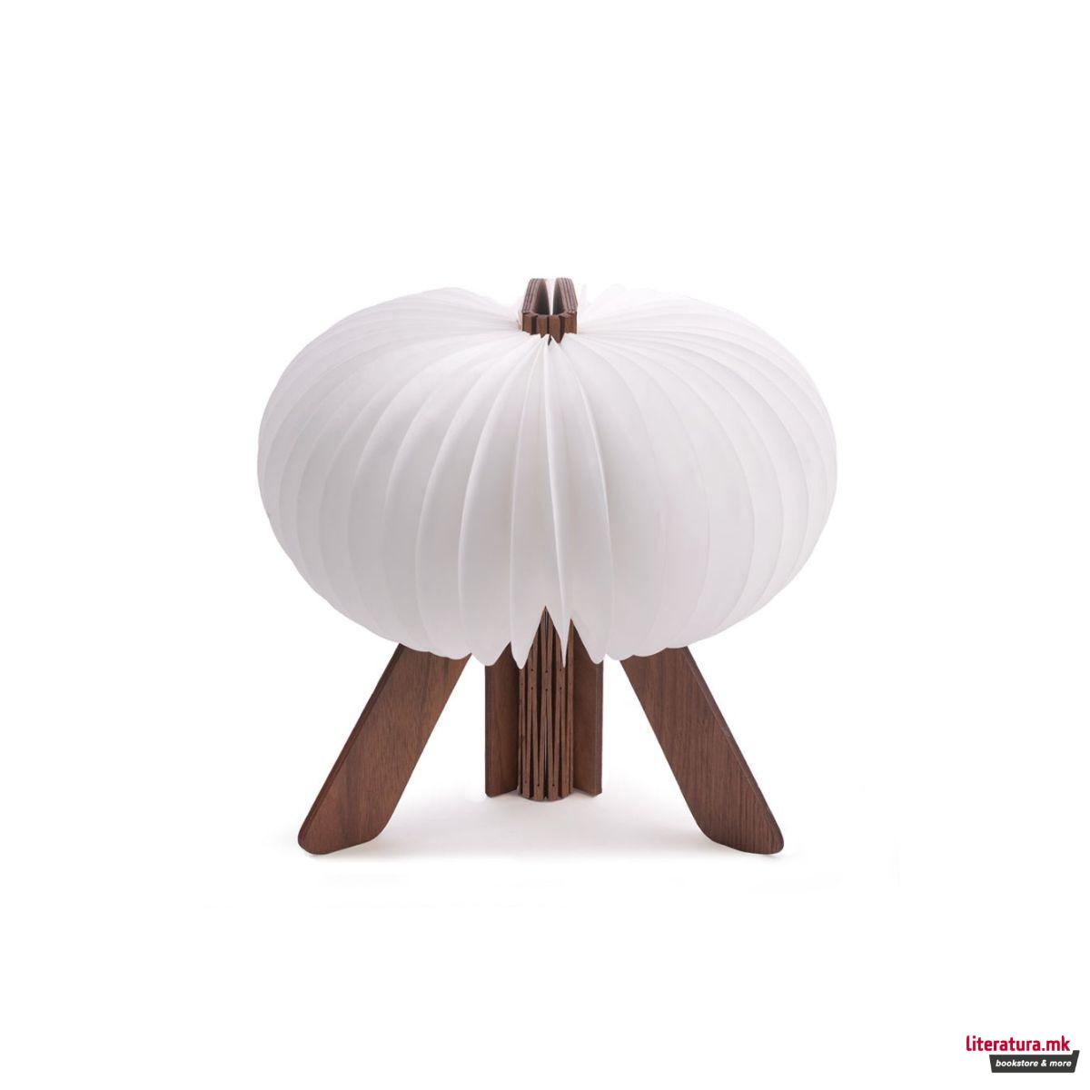 Паметна ламба - R, The R Space Lamp, дрво - орев 