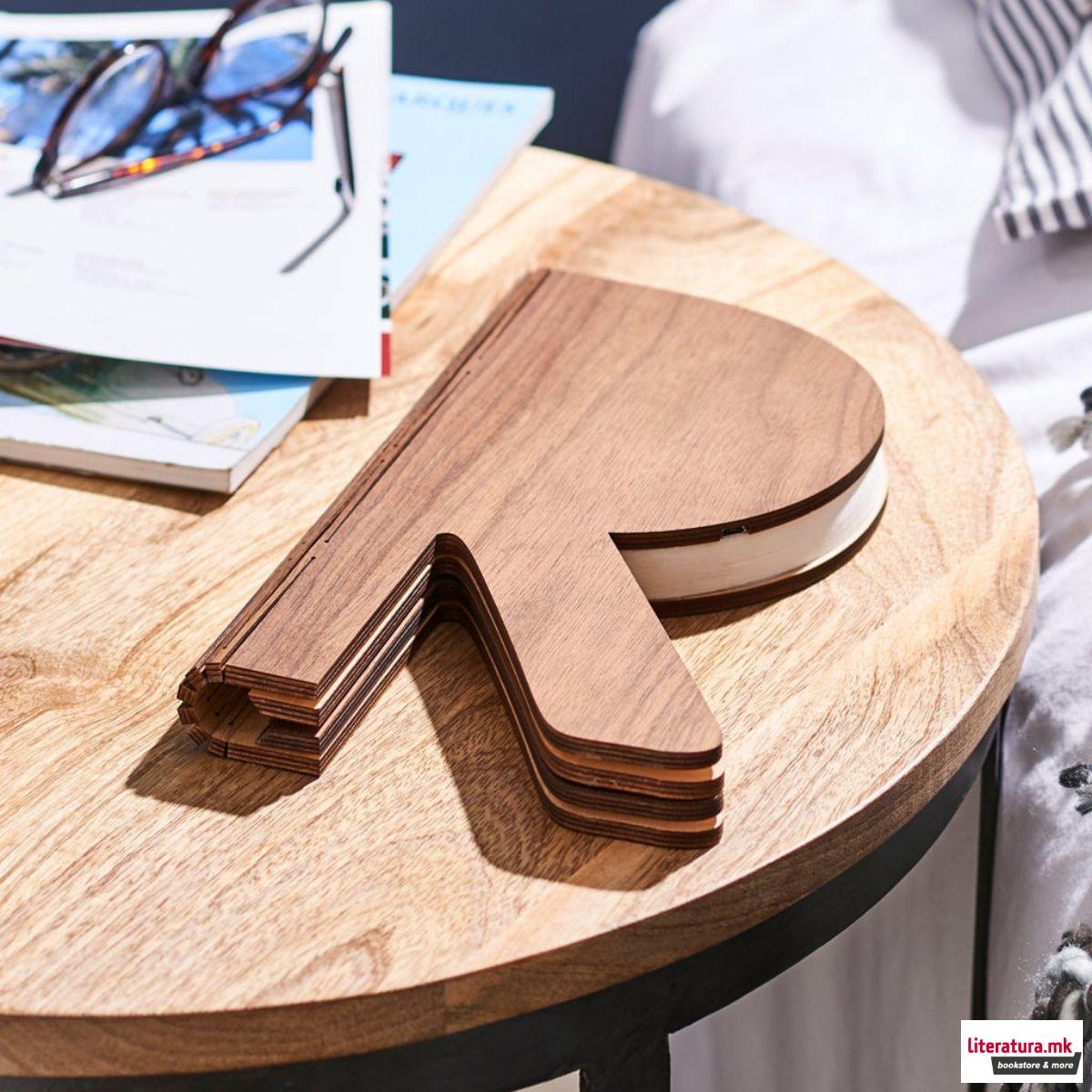 Паметна ламба - R, The R Space Lamp, дрво - орев 