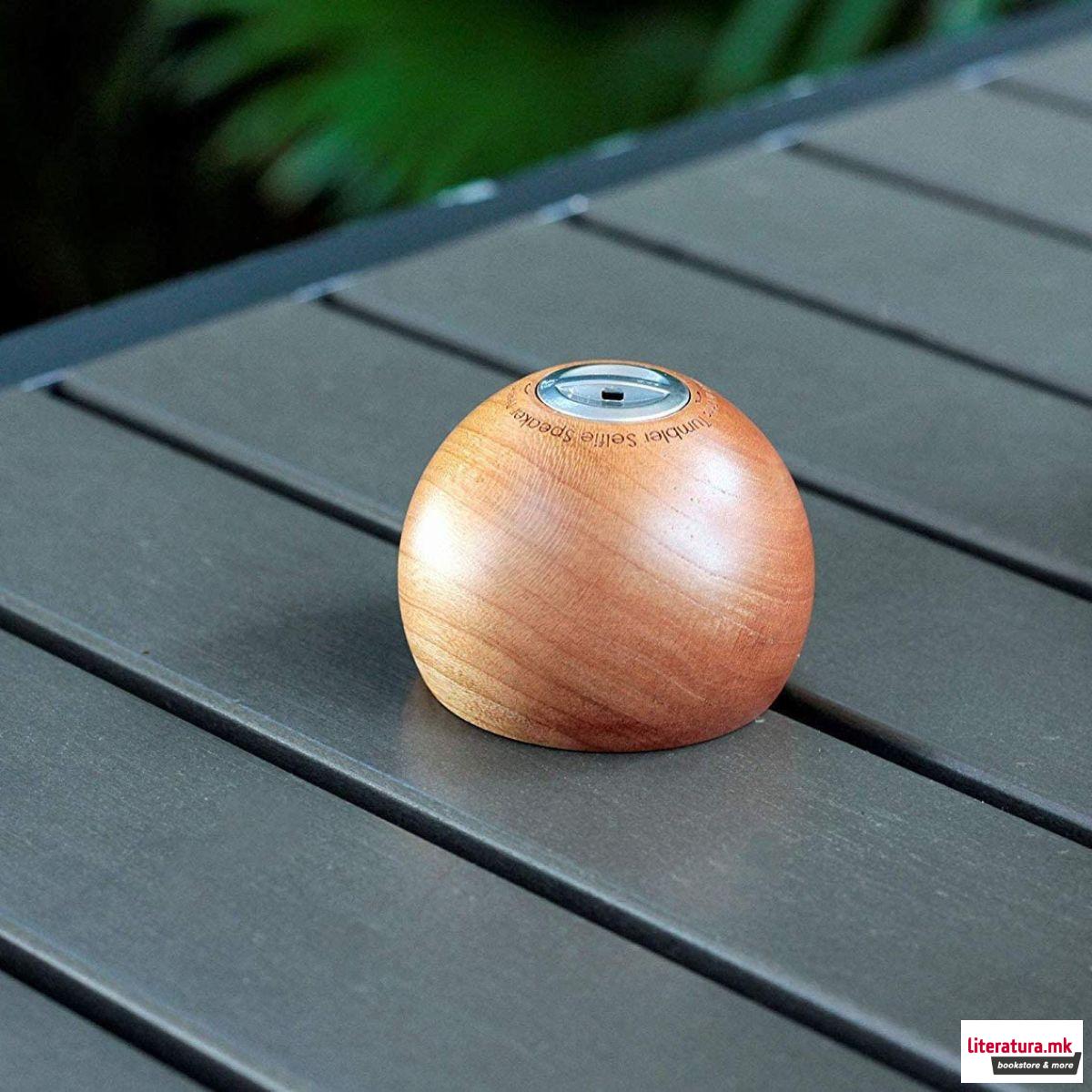 Селфи звучник, Tumbler Selfie Bluetooth Speaker, дрво - цреша 