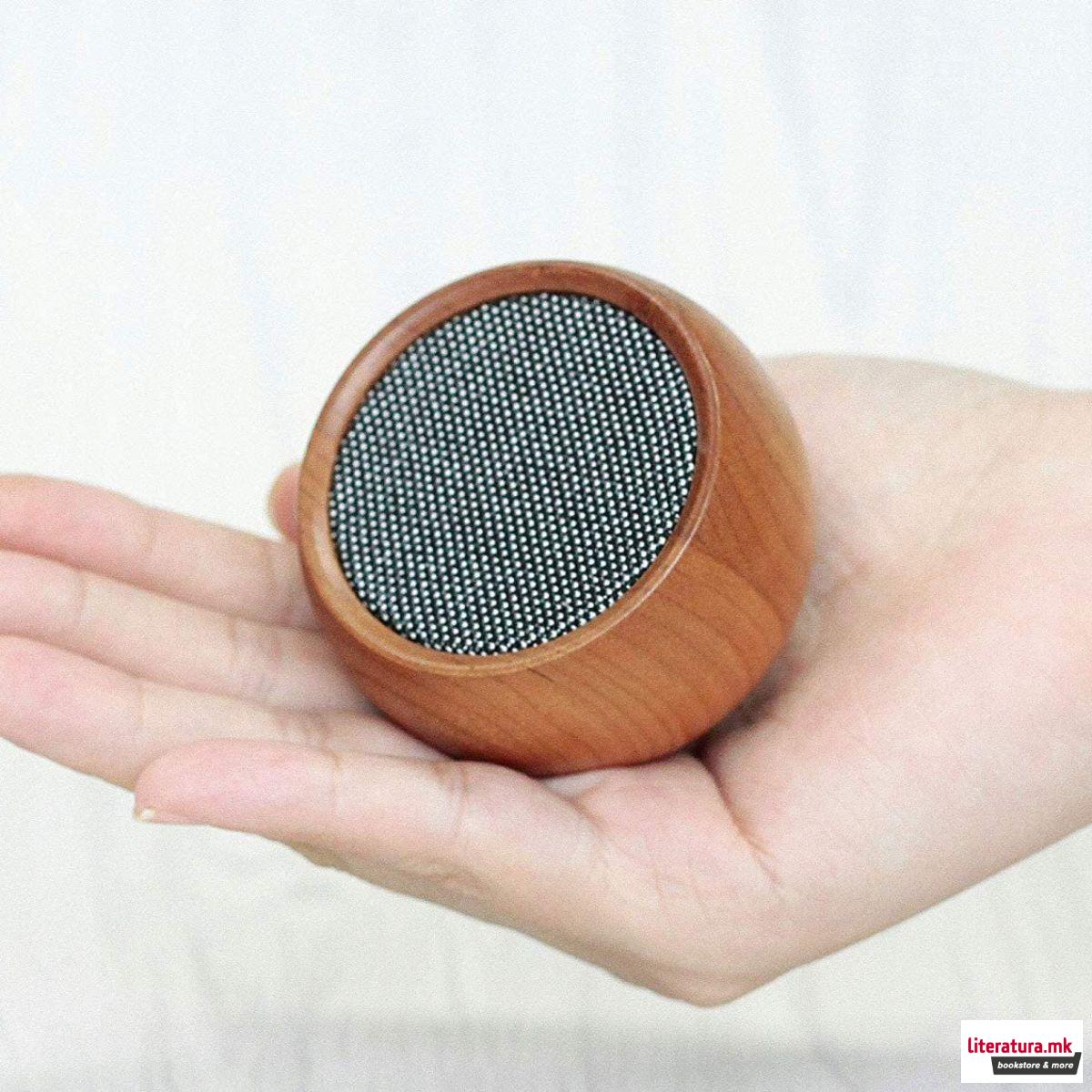 Селфи звучник, Tumbler Selfie Bluetooth Speaker, дрво - цреша 