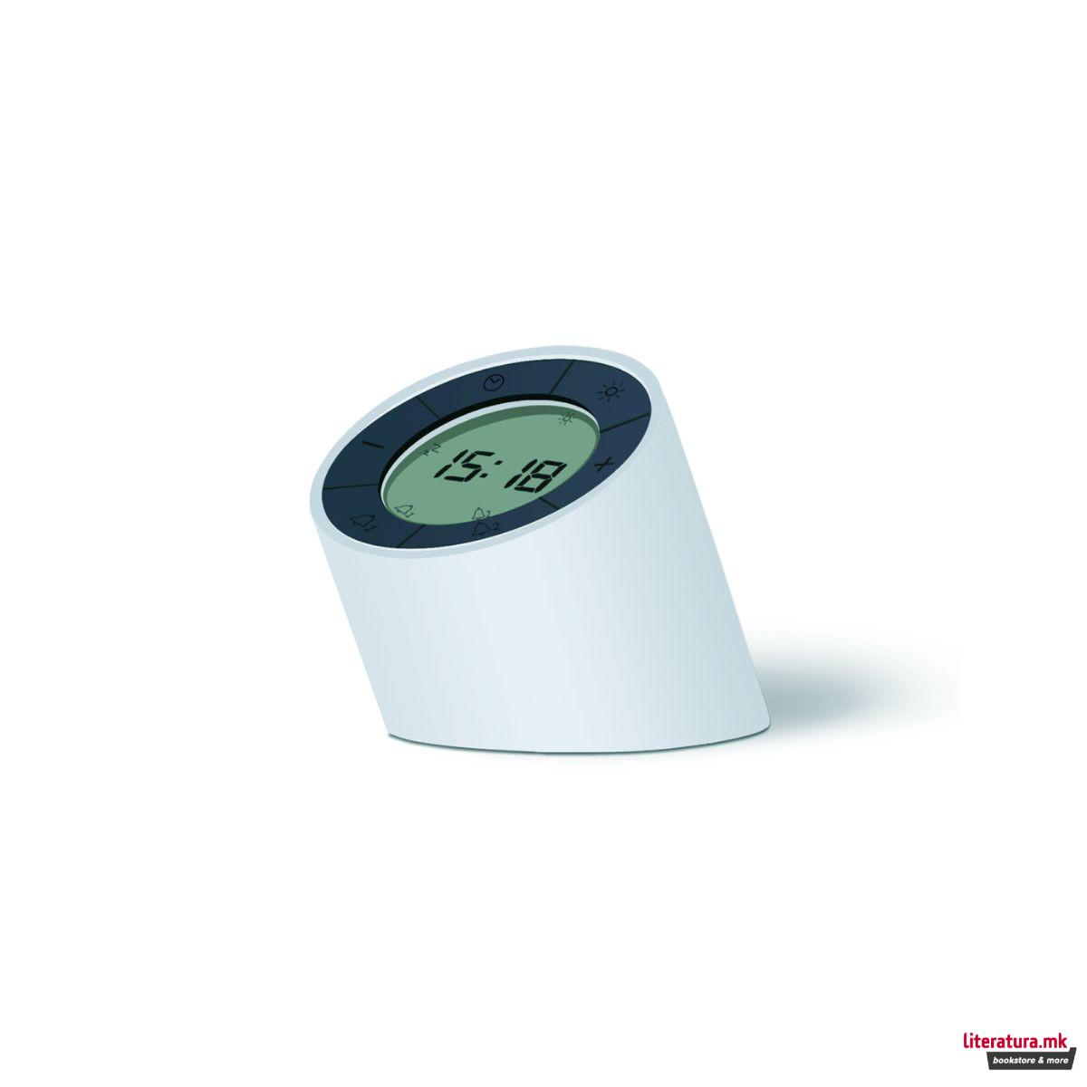 Будилник, The Edge Light Alarm Clock, бел 