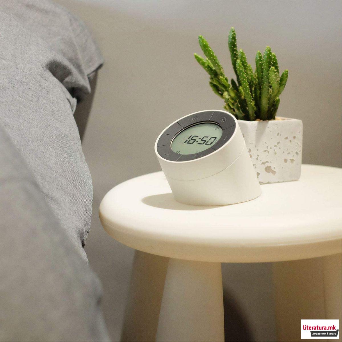 Будилник, The Edge Light Alarm Clock, бел 