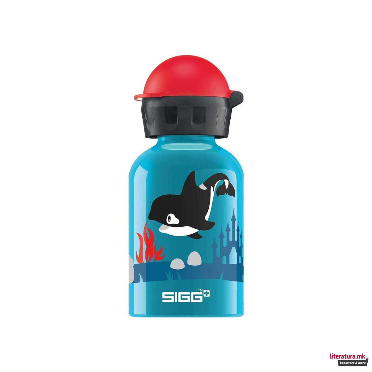 Детско шише за вода, SIGG, Alu Orca Family, 300мл