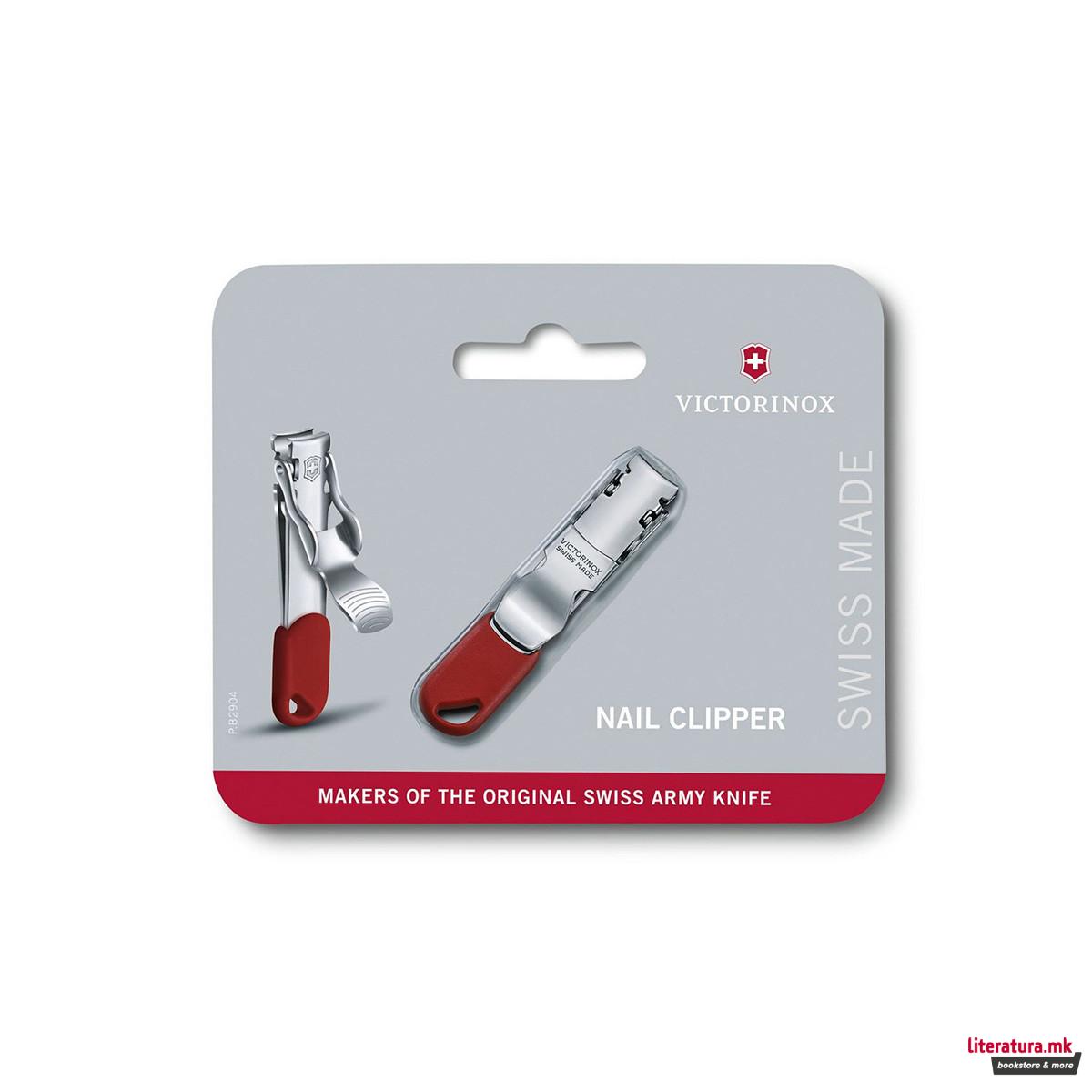 Грицкалка за нокти, Victorinox, црвена 