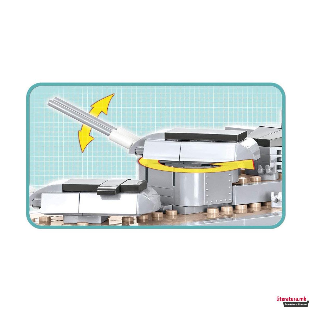 Коцки за градба, WW2 Historical Collection, Battleship Bismarck, 2030 парчиња 