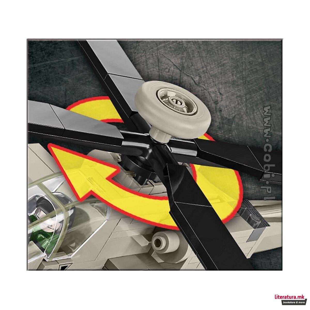 Коцки за градба, Armed Forces, AH-64 Apache, 510 парчиња