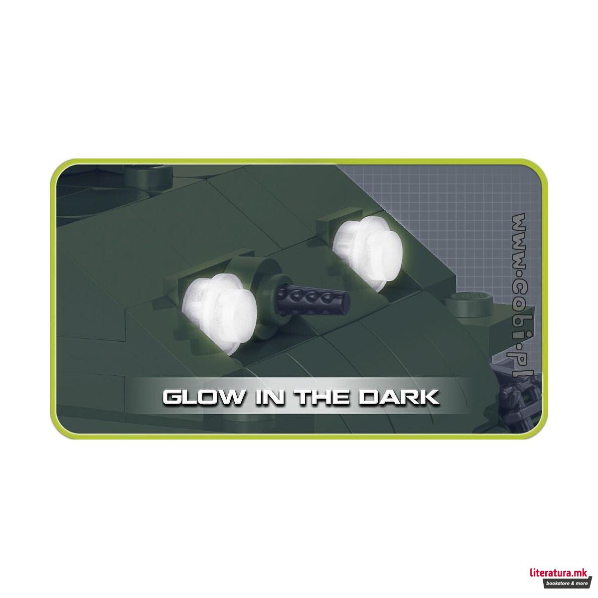 Коцки за градба, WW2 Historical Collection, M4A3E8 Sherman, 315 парчиња 