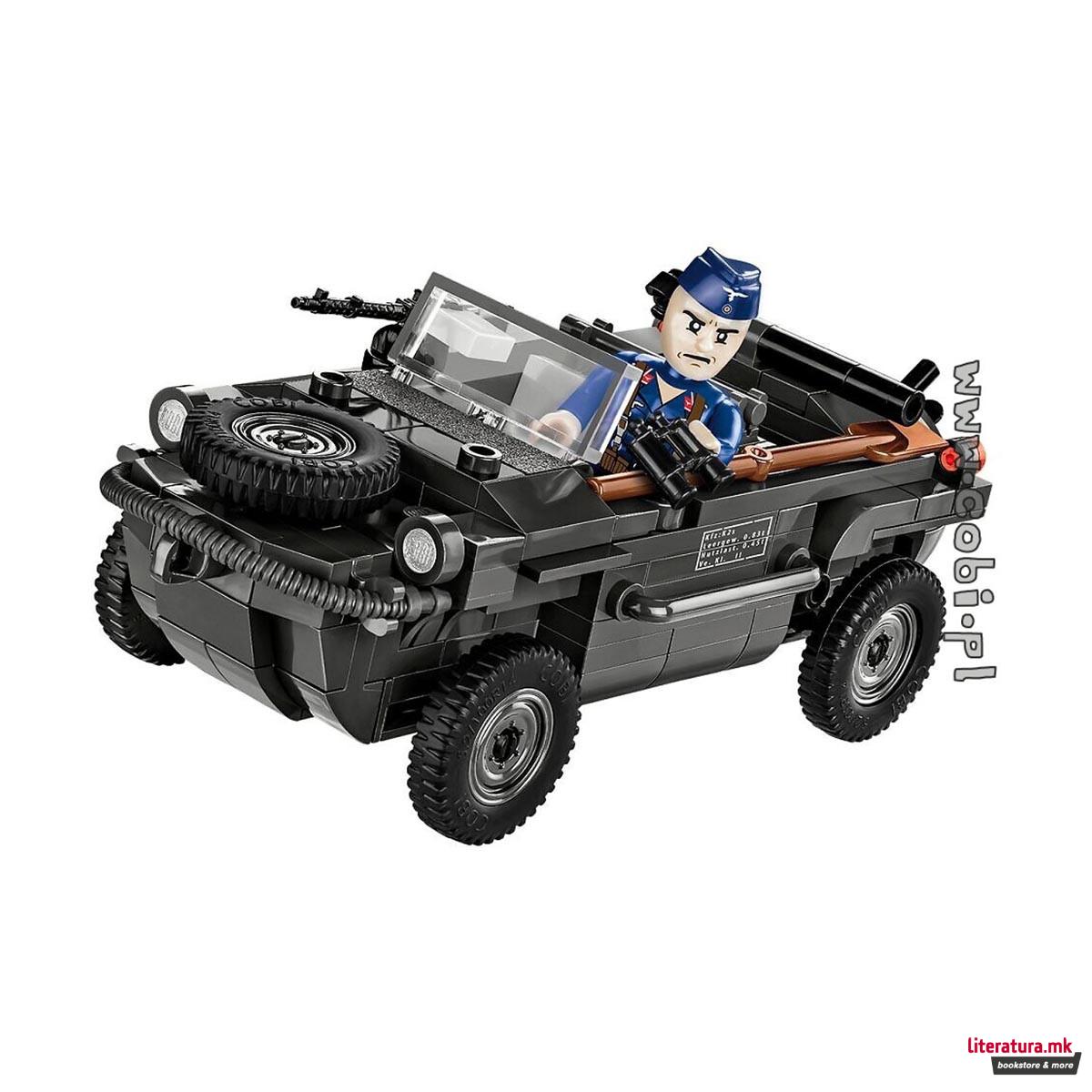 Коцки за градба, WW2 Historical Collection, VW TYP 166 Schwimmwagen, 200 парчиња