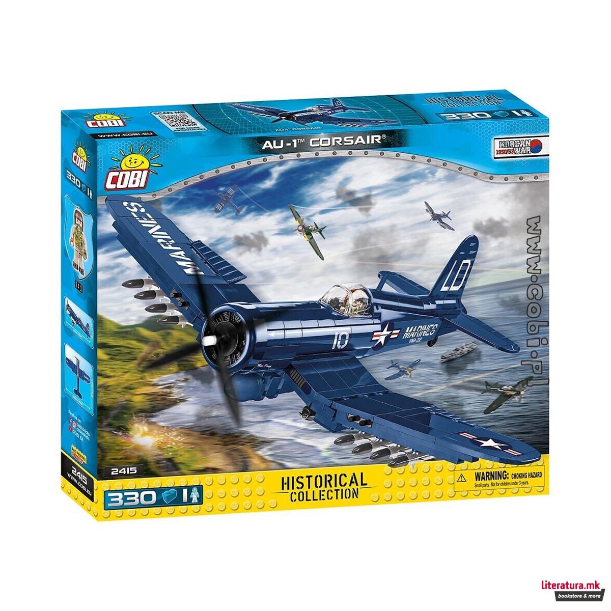 Коцки за градба, Korean War Historical Collection, AU-1 Corsair, 330 парчиња 