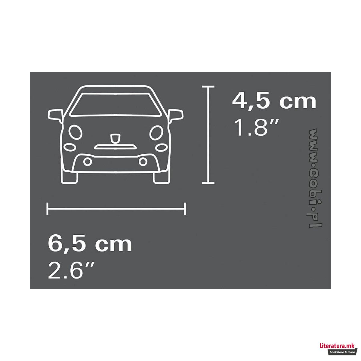 Коцки за градба, Abarth, Abarth 595, 70 парчиња