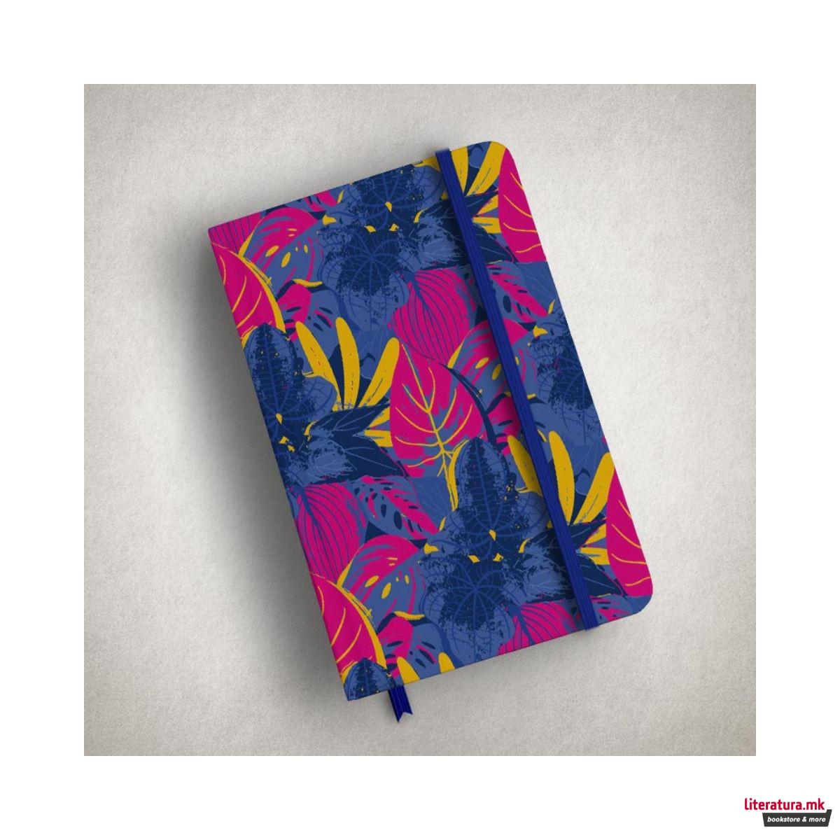 Тефтер, Leaves - Pink 