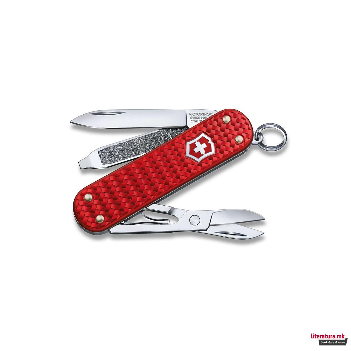 Џебно ноже, Victorinox, Classic Precious Alox Collection, 58мм, црвено 