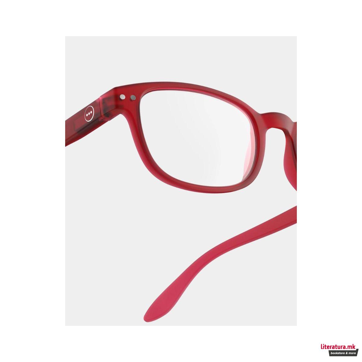 Очила за читање, #B, Red, +1.5 