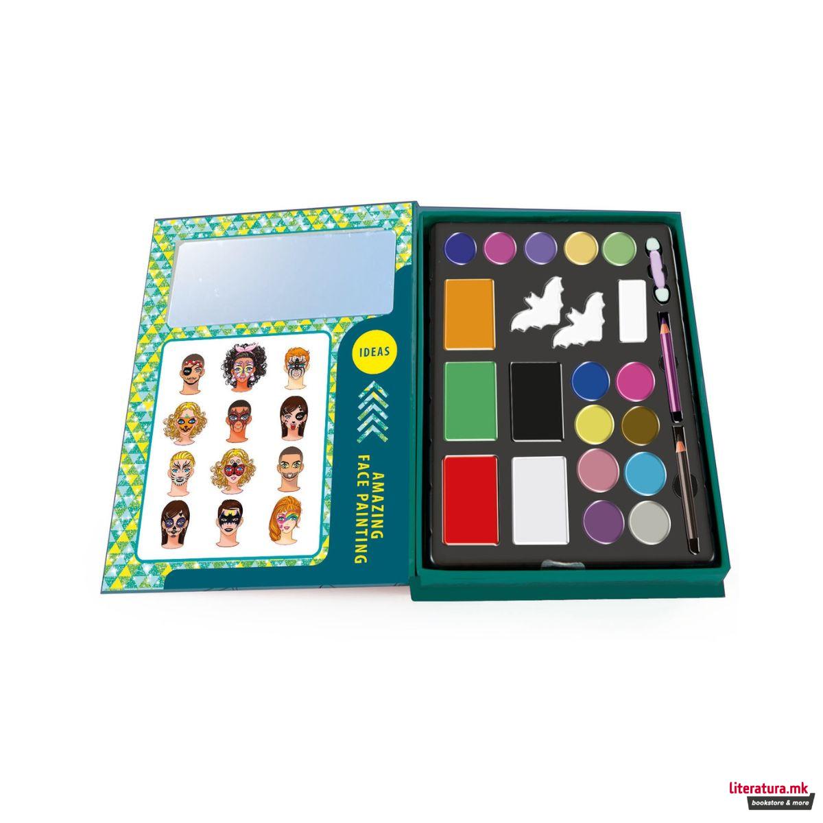 Креативен сет за боење на лице, Crazy Chic - Boys & Girls, Face Art 