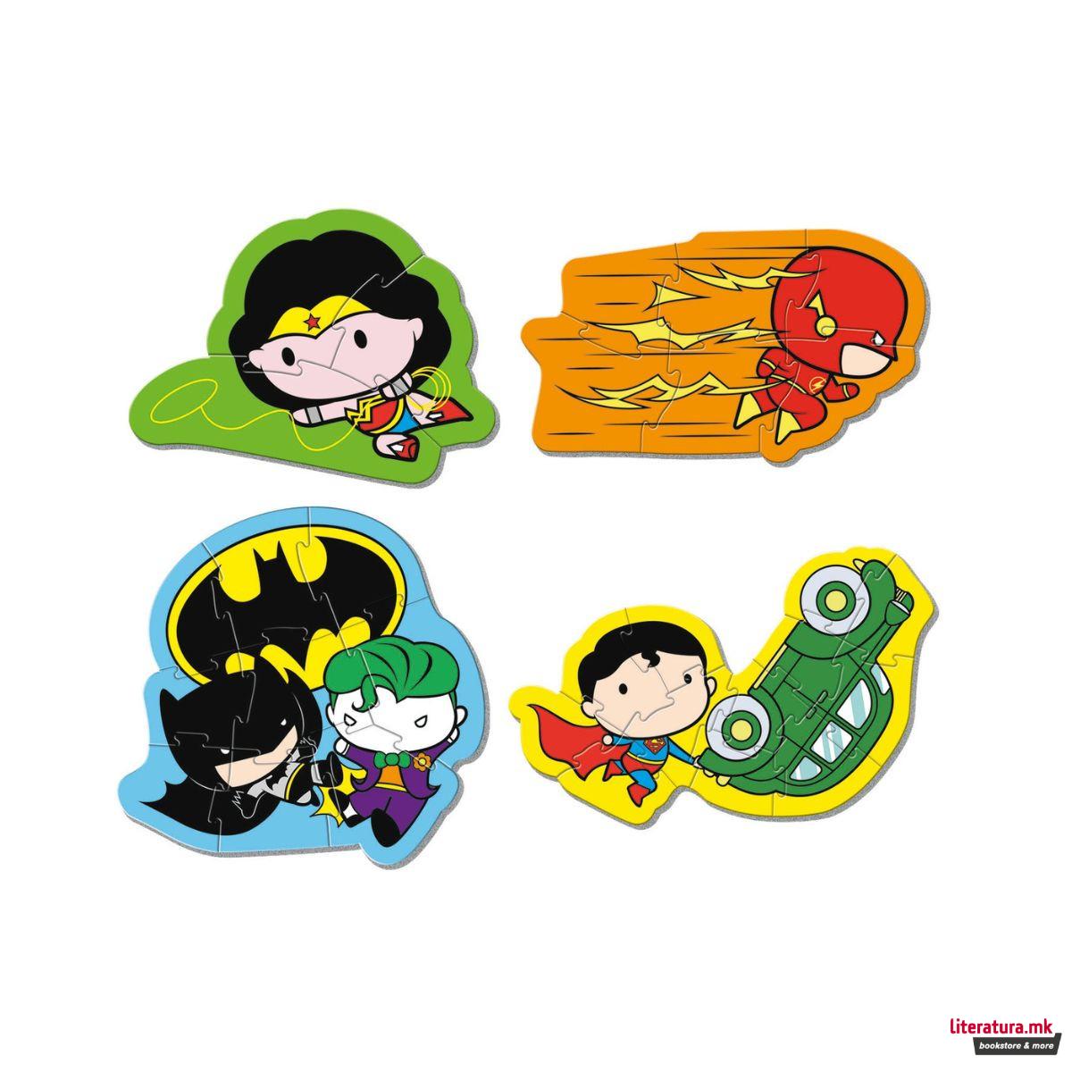 Сложувалка за најмали, Play For Future, My First Puzzles - DC: Justice League, 4 x 3/6/9/12 парчиња