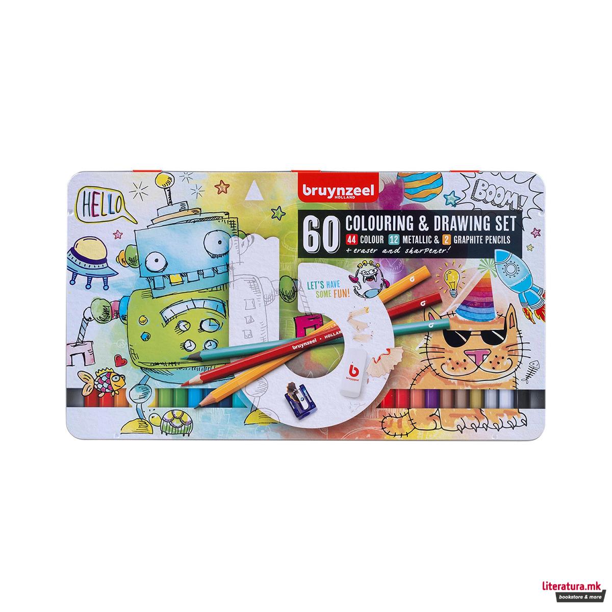 Сет дрвени боици, Bruynzeel - Small Artists, 1/60 