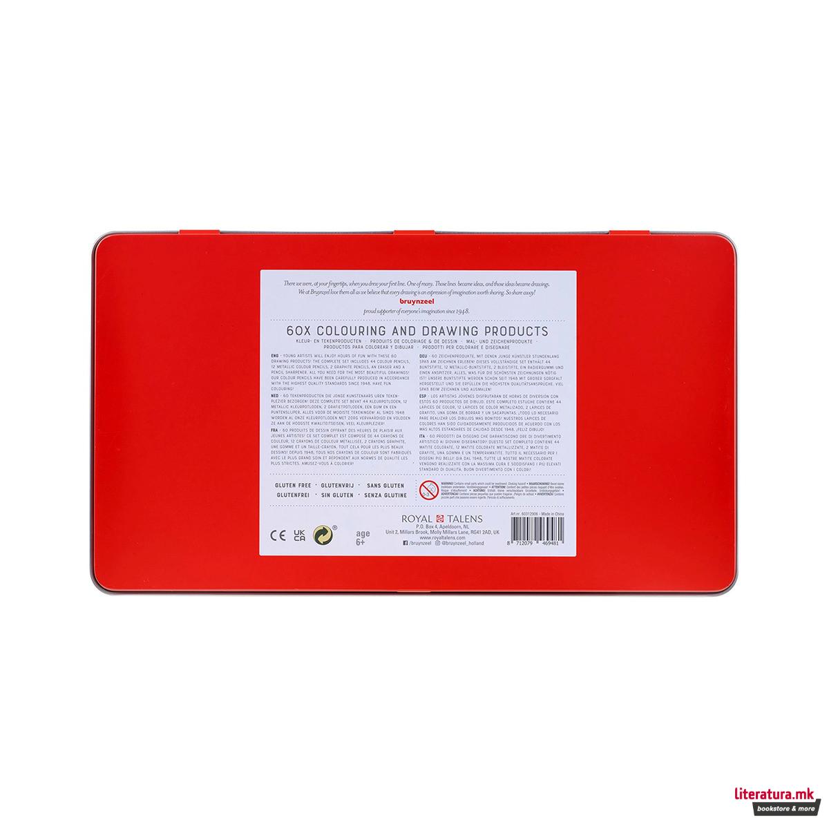 Сет дрвени боици, Bruynzeel - Small Artists, 1/60 