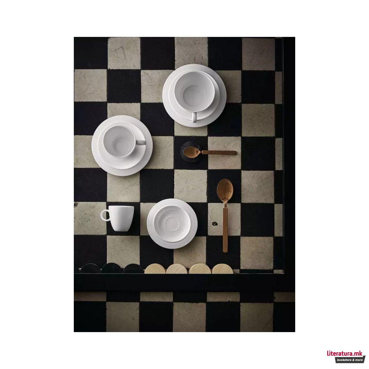 Сет од 2 шолји со тацни, Bavero, 220мл 