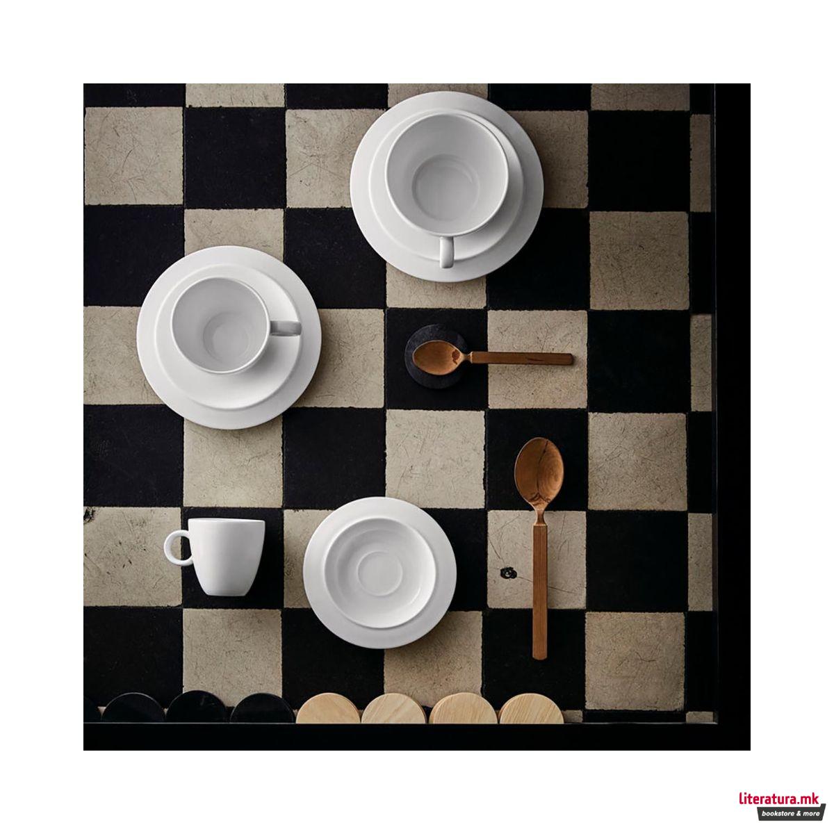 Сет од 2 шолји со тацни, Bavero, 200мл 