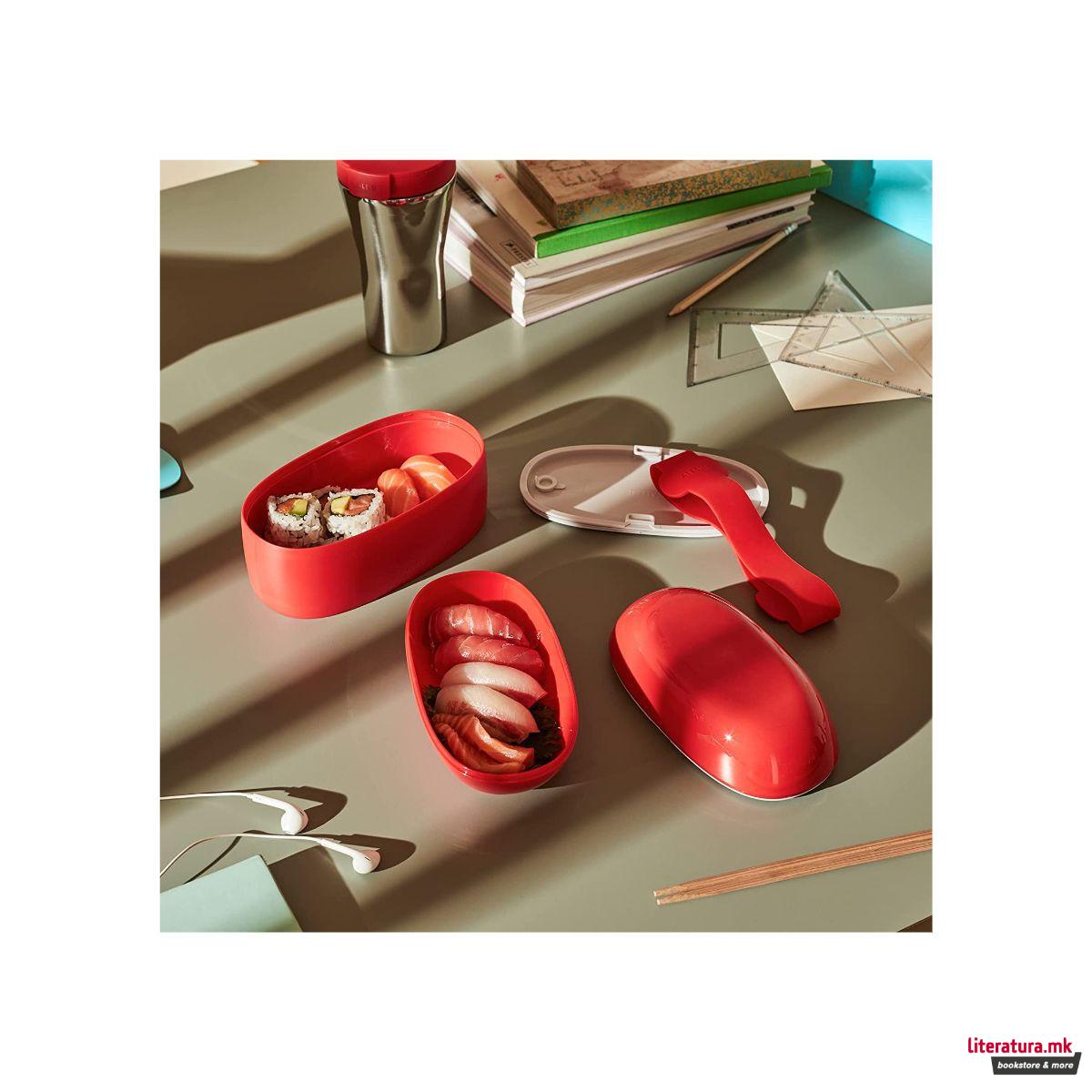 Кутија за ужина, Food à porter, црвена 