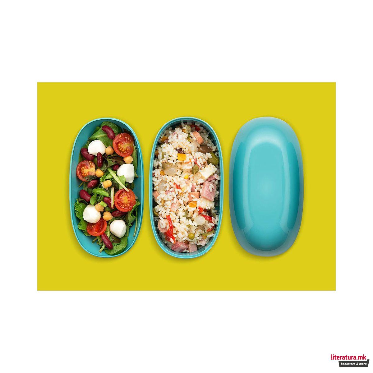 Кутија за ужина, Food à porter, светлосинa 