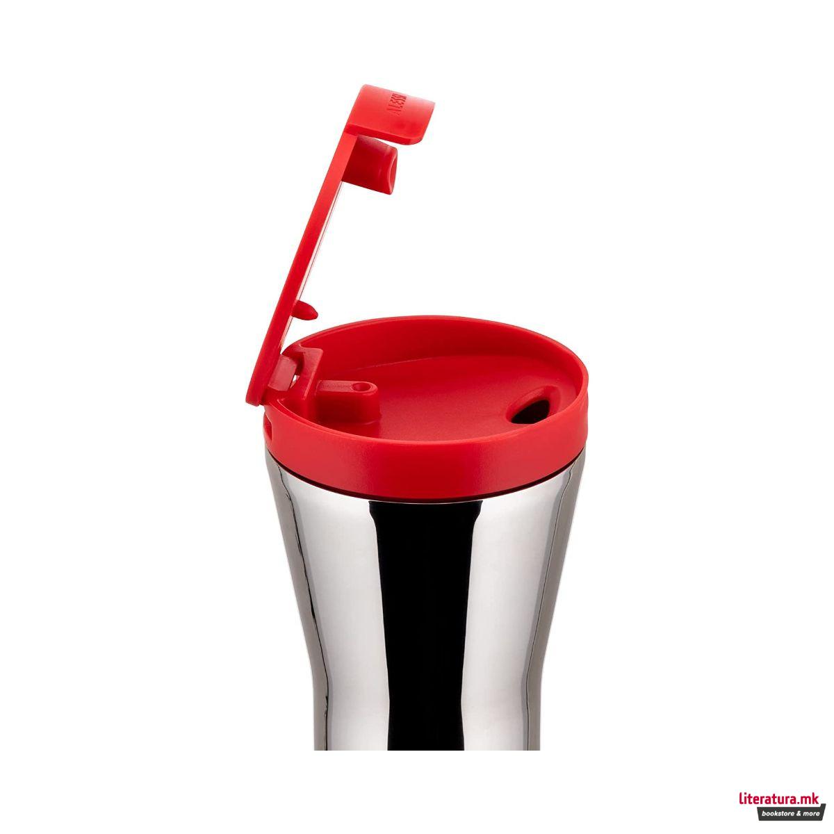 Чаша за патување, Caffa, црвена 