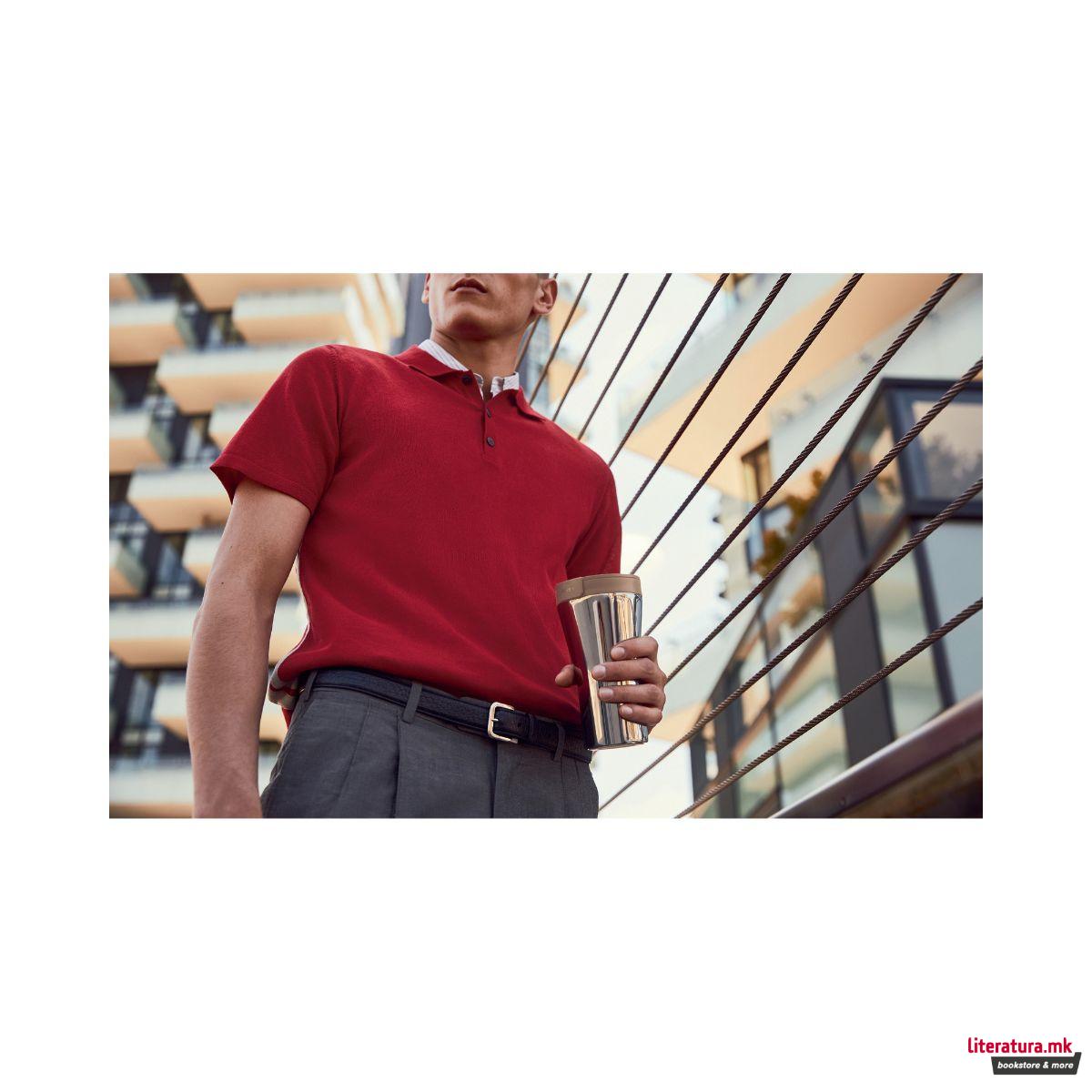 Чаша за патување, Caffa, кафеава 