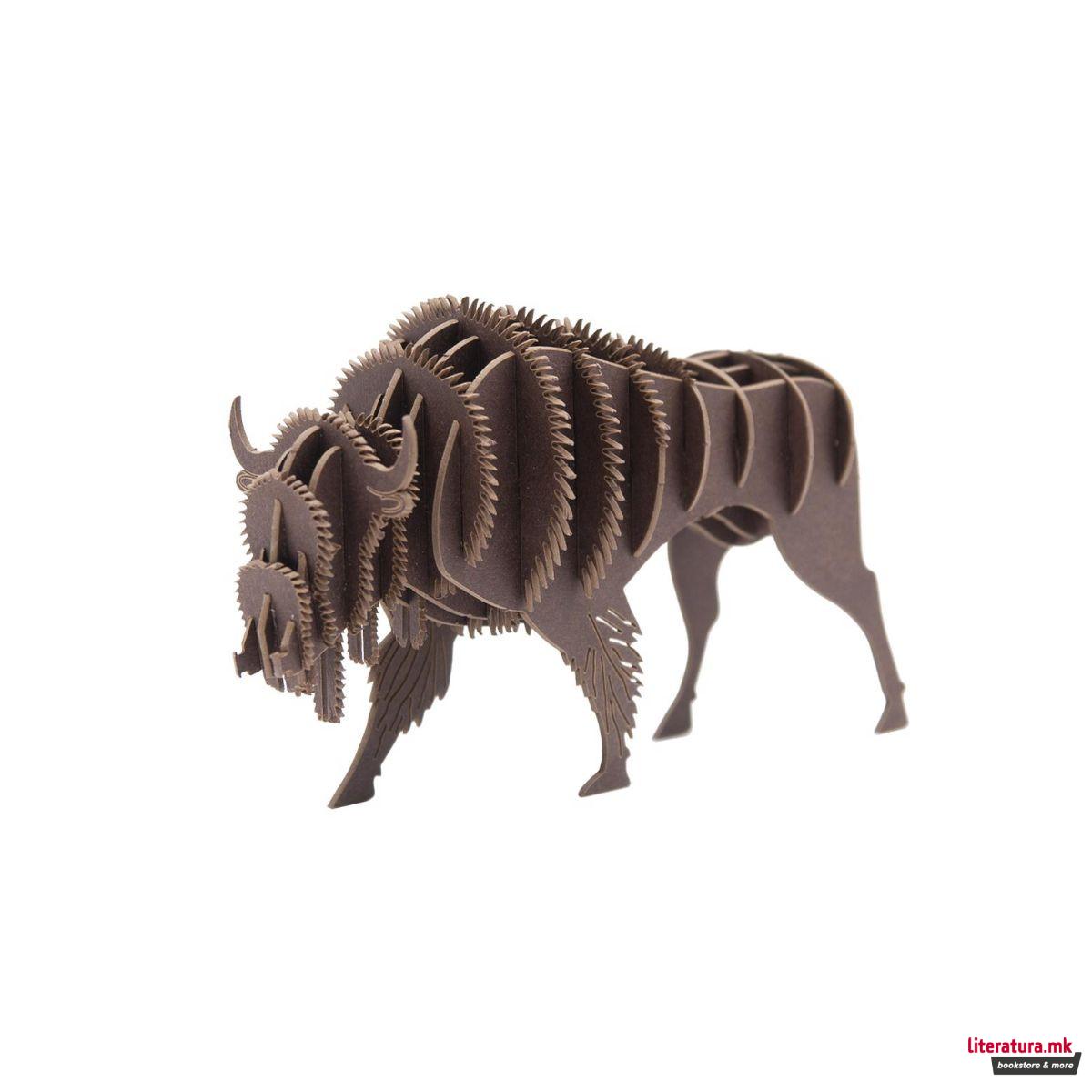 3Д модел од хартија - Бизон
