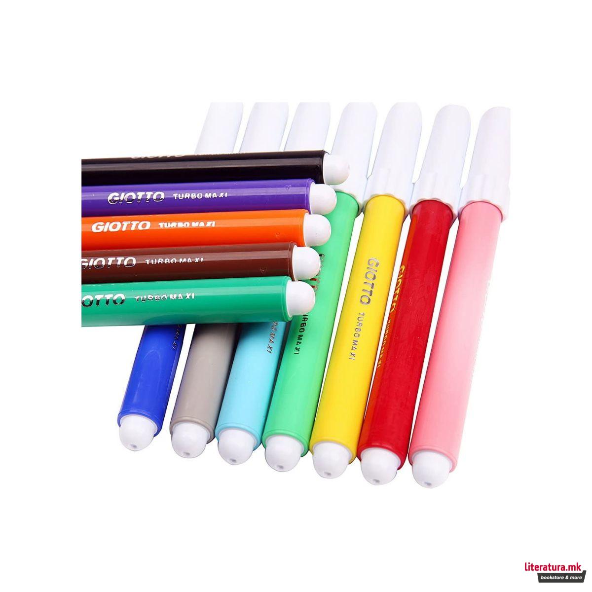 Фломастери, Giotto, Turbo Maxi, 12 бои 