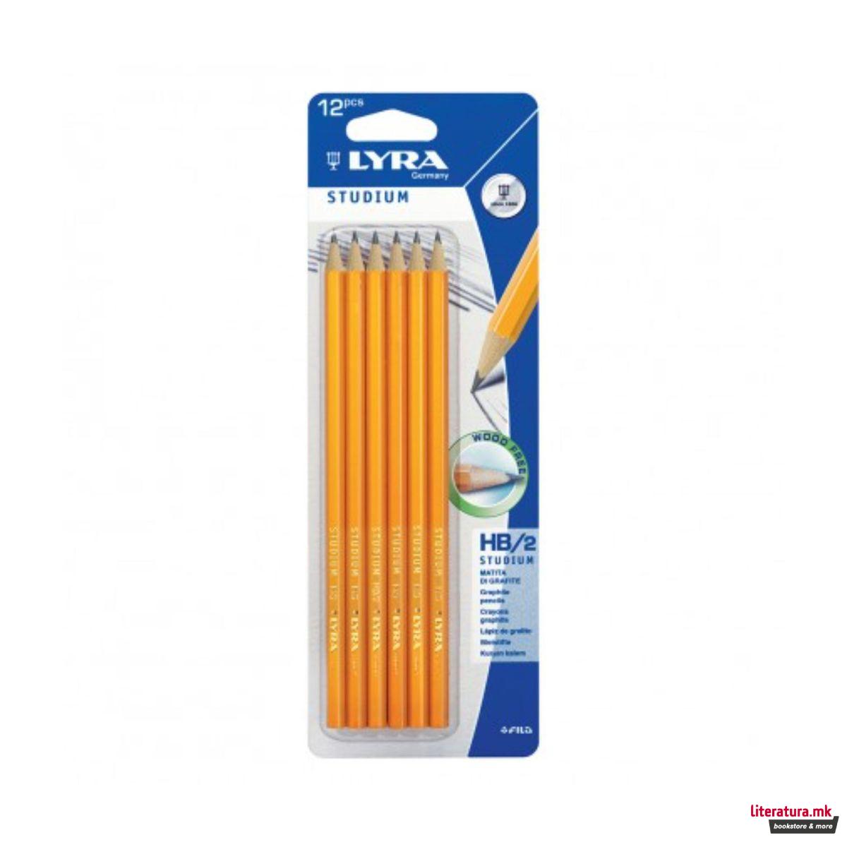 Сет моливи, Lyra, Studium, HB/2, 1/12