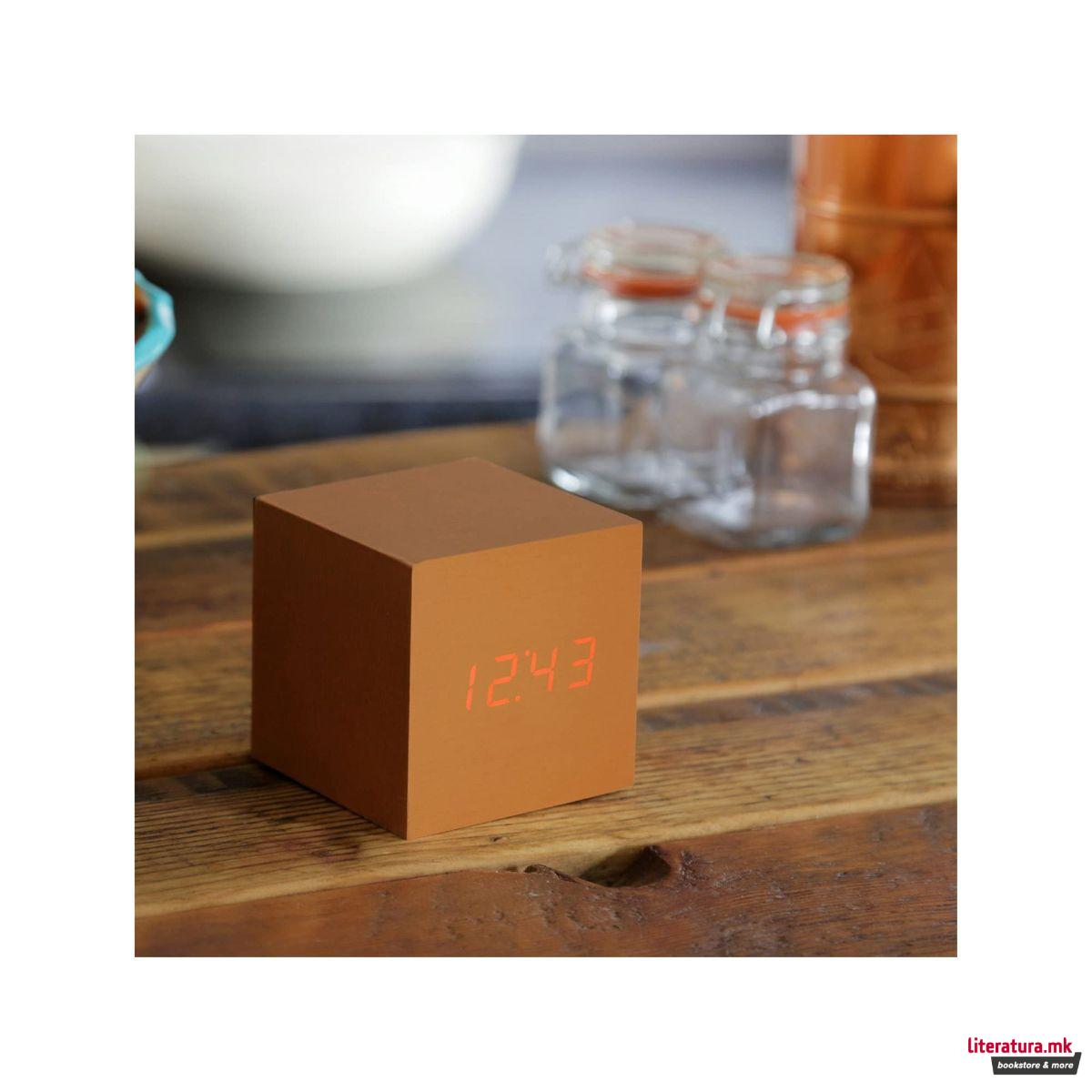 Часовник, Cube Click Clock, бакарно портокалов 