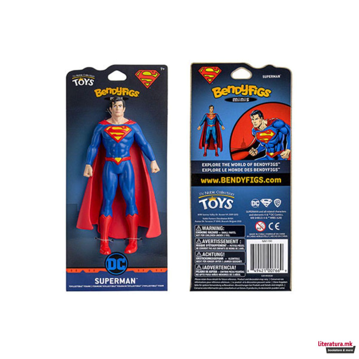 Фигура, Bendyfigs minis, DC - Superman 