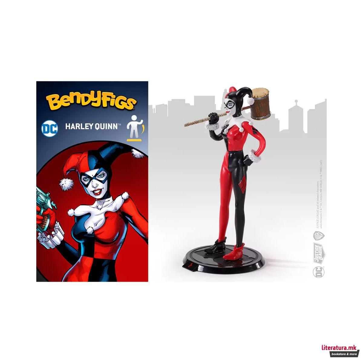 Фигура, Bendyfigs, DC - Harley Quinn, Jester outfit