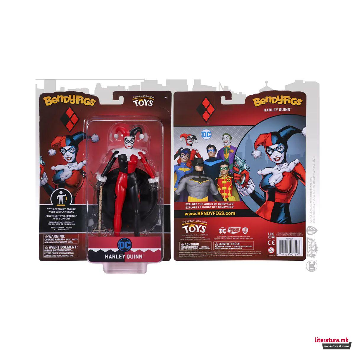 Фигура, Bendyfigs, DC - Harley Quinn, Jester outfit