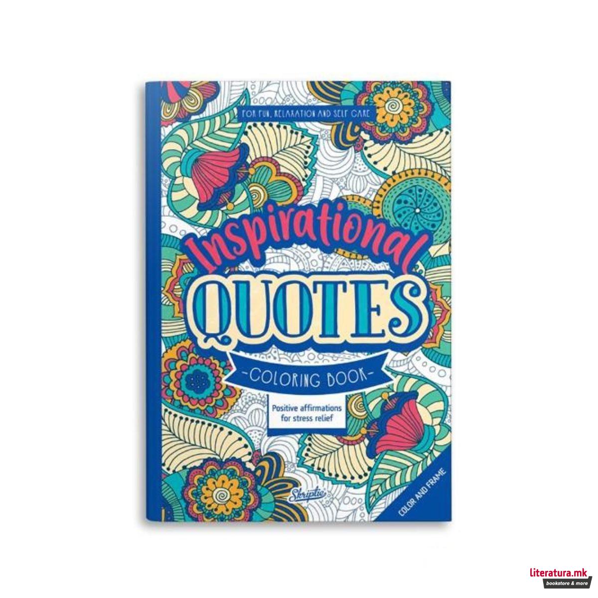Inspirational Quotes - coloring book 