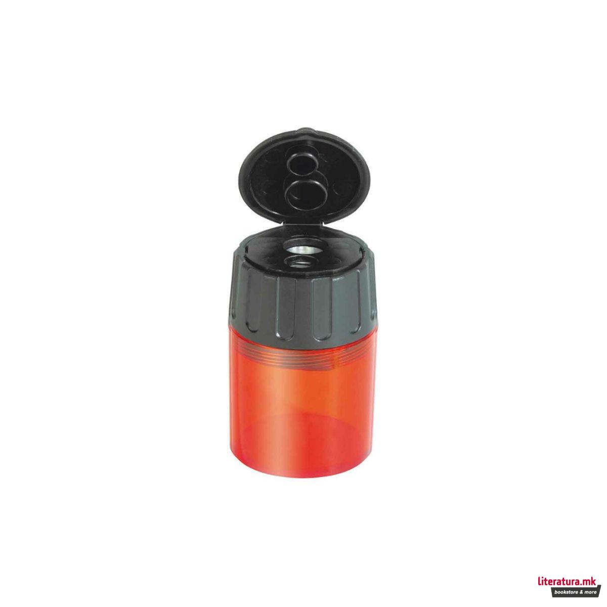 Острилка со два отвори и контејнер, Lyra, 